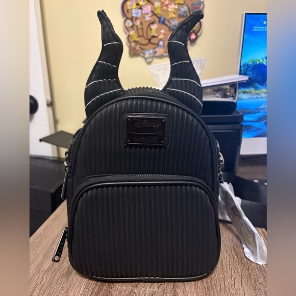 Disney Handbags - Loungefly Disney Villains Maleficent Convertible Mini Backpack